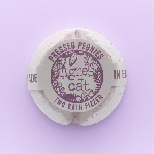 Agnes + Cat Bath Fizzer - Pressed Peonies