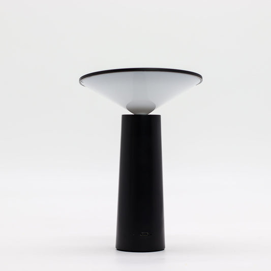 Touch Lamp - Black Mushroom- adjustable - pattern light USB (C) - Rechargable (2000 Watt)