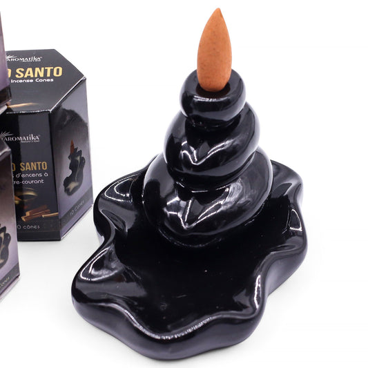 Pack of 10 Masala Backflow Incense - Palo Santo