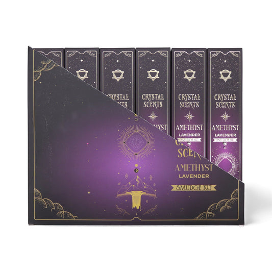 Amethyst Crystal Scents Smudge Incense - Lavender