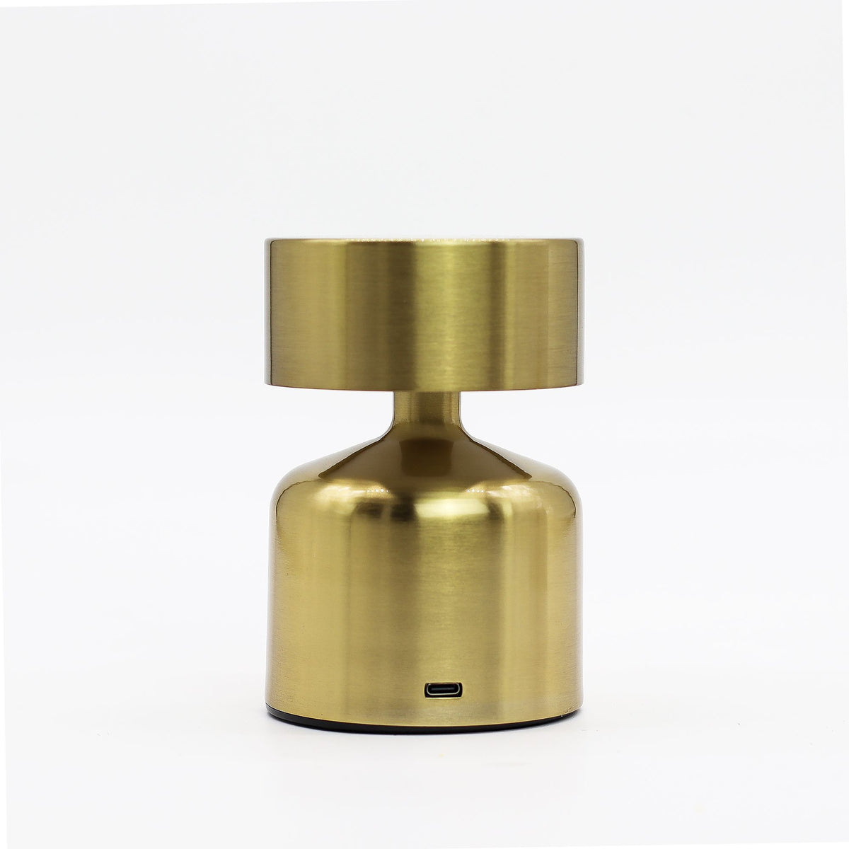 Touch Lamp - Flat Mushroom Bronze- USB (C) - Rechargable (400 Watt)