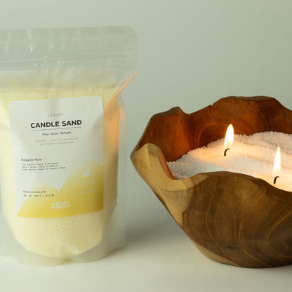 Fragranced Candle Sand - Chocolate Brown - Millionaire Gold - 300g