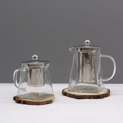 Glass Infuser Teapot - Gift Boxed - Tower Shape - 350ml