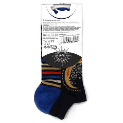 S/M Hop Hare Bamboo Socks Low (3.5-6.5) - Lunar Phases