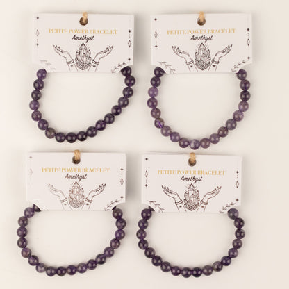 Petite Power Bracelet (17cmx6mm) - Amethyst