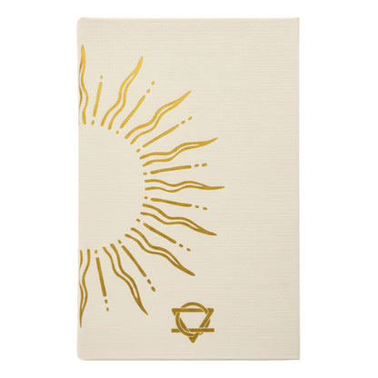 Ivory Gratitude Journal with Gold Lining - 120 pages - My Days are Full of Sun