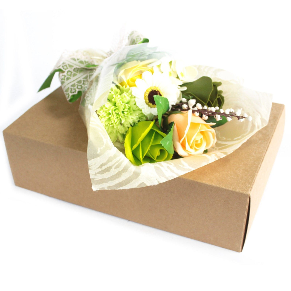 Greens Boxed Hand Soap Flower Bouquet - Special