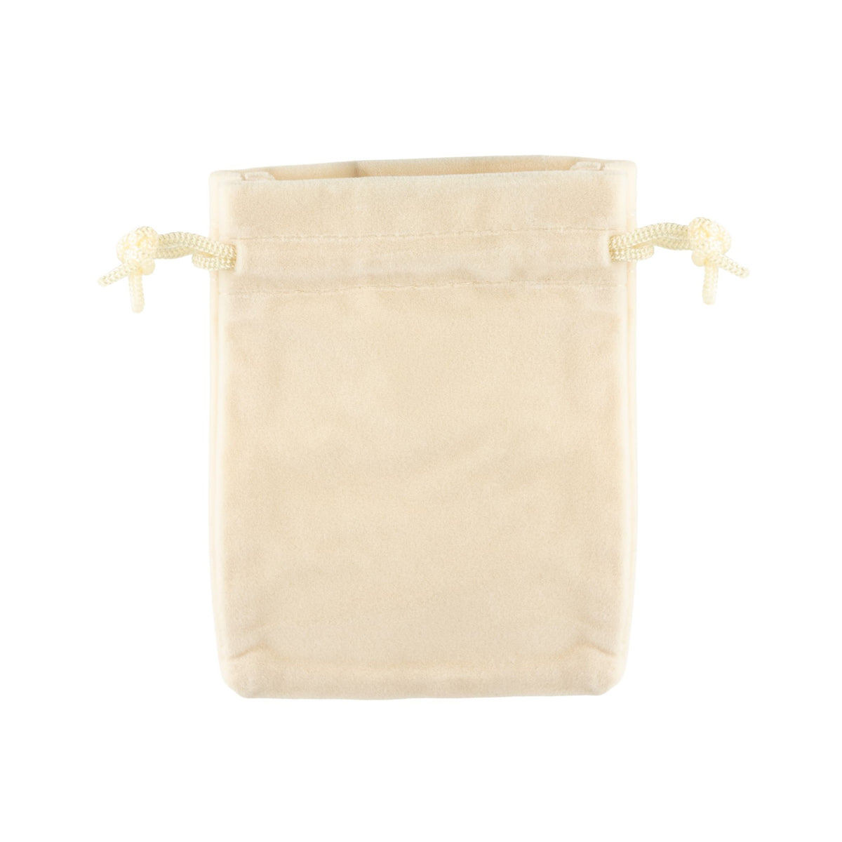Quality Velvet Pouch - Ivory 10x12cm