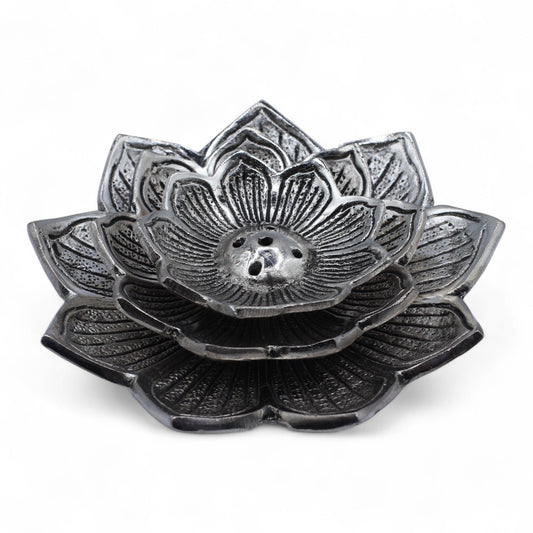 Tri-Flower Lotus Flower Incense Holder