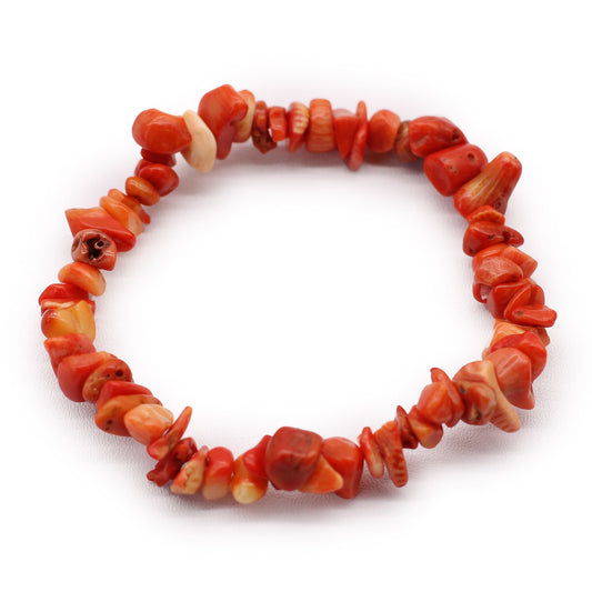 Chipstone Bracelet - Orange Jasper Stone