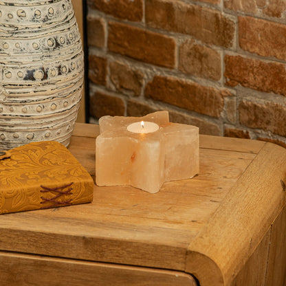 Salt Candle Holder - Star