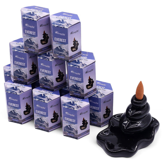 Pack of 10 Masala Backflow Incense - Everest