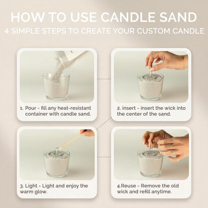 Fragranced Candle Sand - Chocolate Brown - Millionaire Gold - 300g