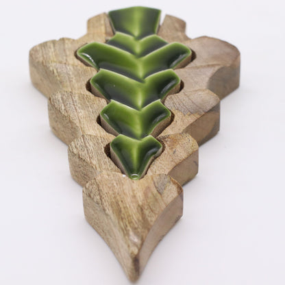 Lost in the Forrest - Small Tree in a Tree Wooden Decoration - 15x10cm