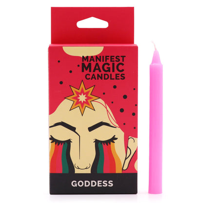 Manifest Magic Candles (pack of 12) - Pink
