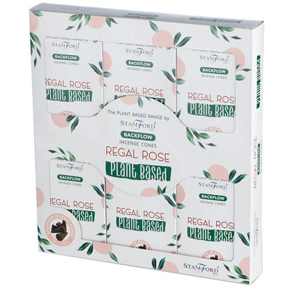 Plant Based Backflow Incense Cones - Regal Rose