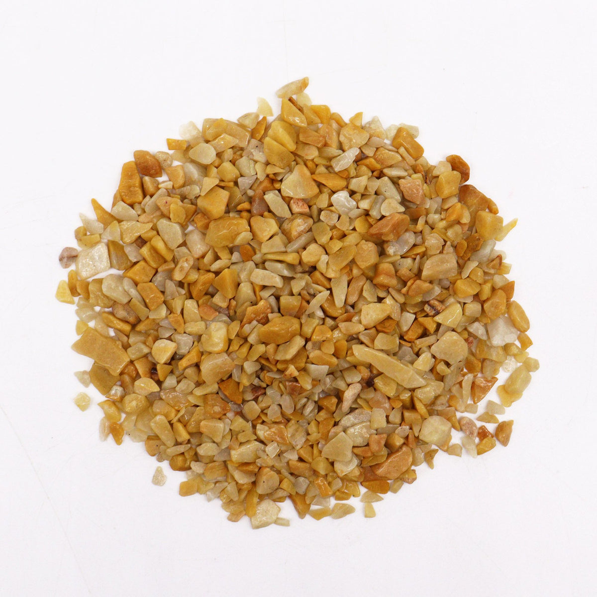 Golden Quartz Chips Gemstone Chips Bulk - 1KG