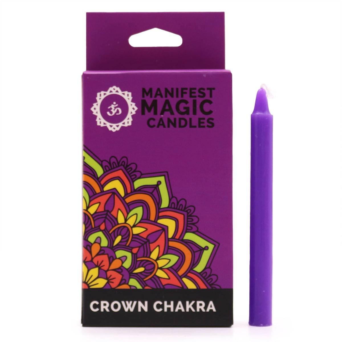 Manifest Magic Candles (pack of 12) - Violet - Crown Chakra