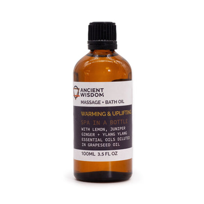 Warm & Uplifting Massage Oil - 100ml