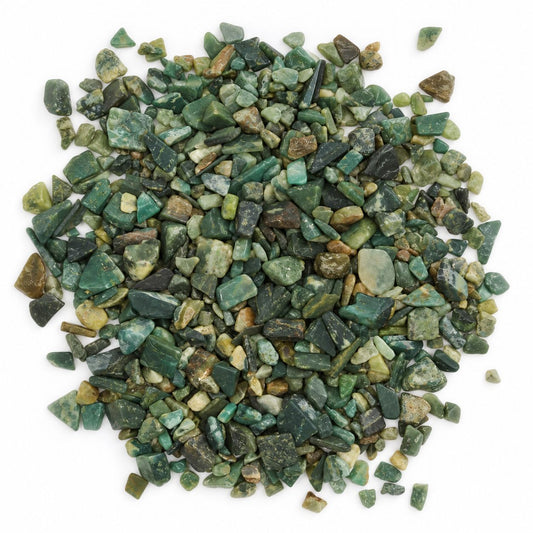 Green Avenurine Gemstone Chips Bulk - 1KG