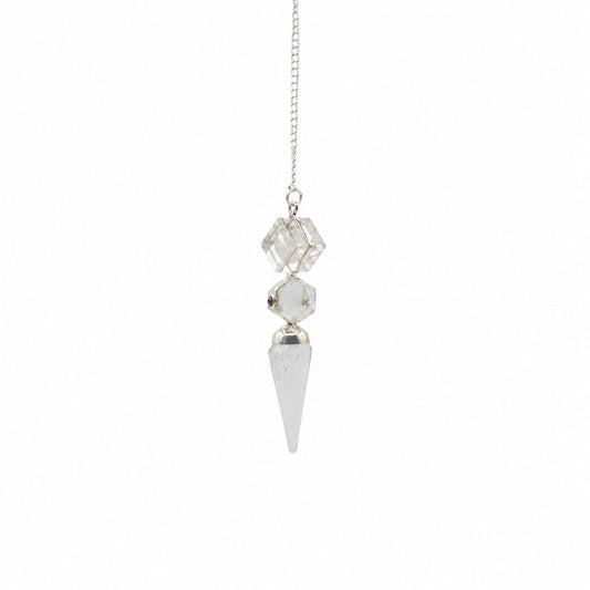 The Architect of Clarity - Three Piece Pendulum - Crystal Quartz