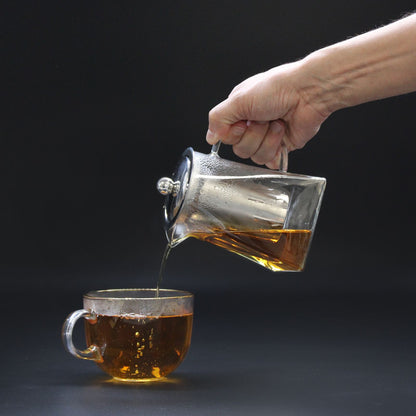 Glass Infuser Teapot - Gift Boxed - Tower Shape - 750ml