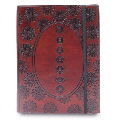 Medium Notebook with strap - Chakra Mandala
