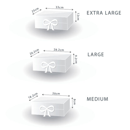 Flat Pack Gift Box - Medium Square (20x18.2x8cm) - Ivory