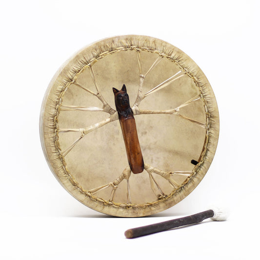 Spirit of the Wolf - Sharman Drum & Stick- Tunable - 40cm