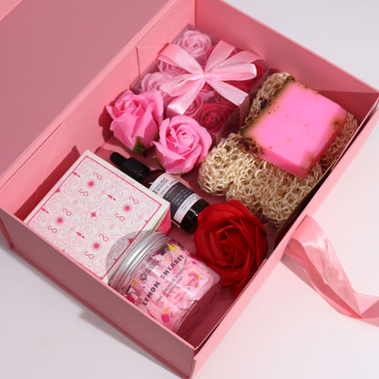 Flat Pack Gift Box - Large  (28.2x20.2x9.2cm) - Black