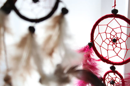 Bali Dreamcatchers - Small Round - Cream/Coffee/Choc
