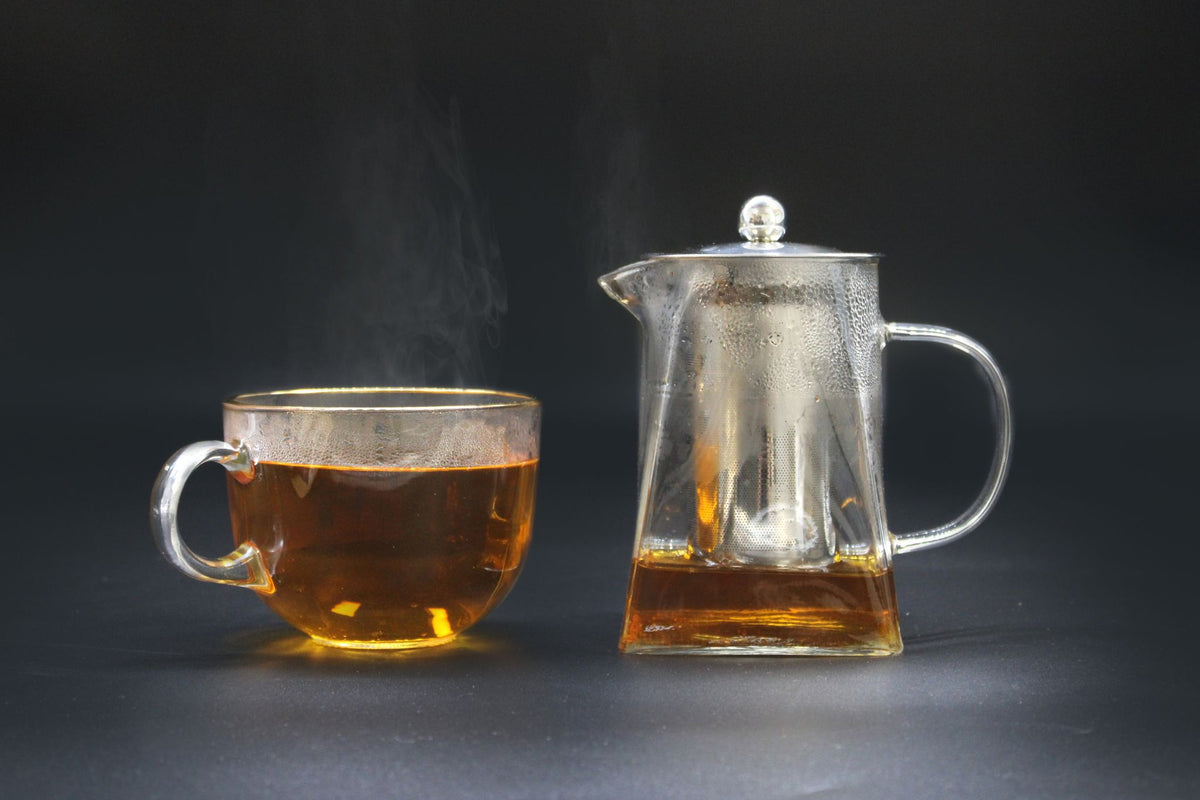 Glass Infuser Teapot - Gift Boxed - Tower Shape - 750ml