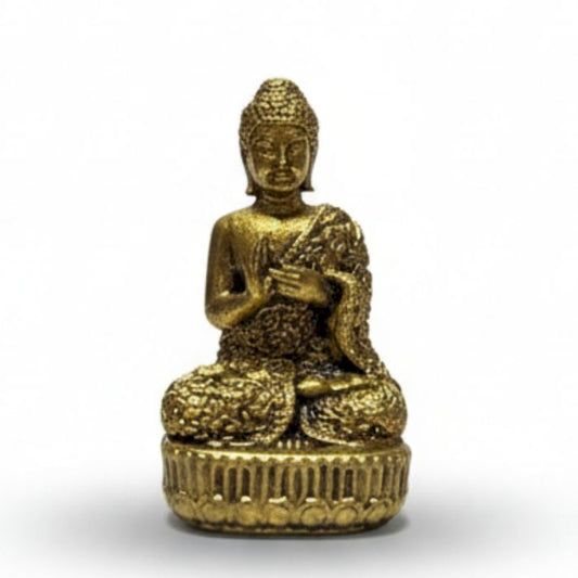 Brass Miniature Gods - Buddha (17gms)  - 34mm