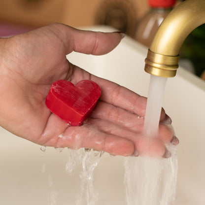Heart Guest Soap - Raspberry