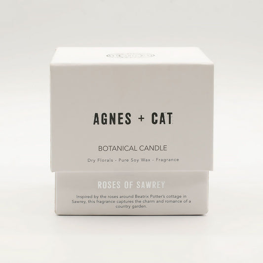 Agnes + Cat Botanical Soy Wax Candle - Roses of Sawrey