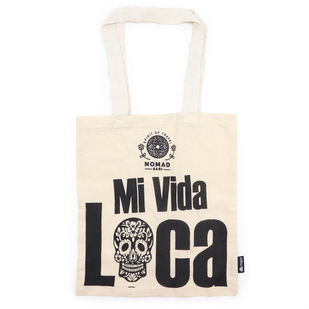 Iconic Basic Tote Bag - Mi Vida Loca - Natural 4oz