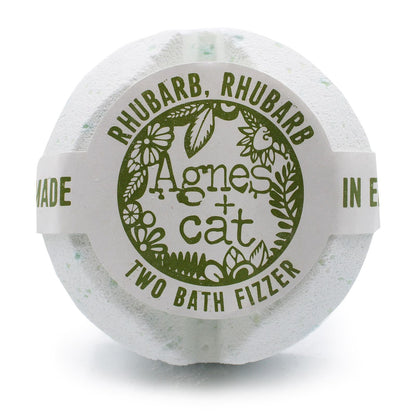 Agnes + Cat Bath Fizzer - Rhubarb Rhubarb